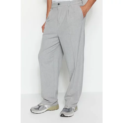 Trendyol Pants - Gray - Wide leg