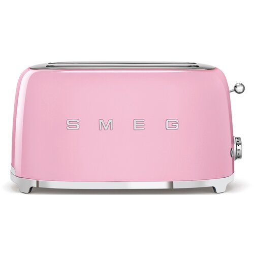Smeg TSF02PKEU 2-Schlitz-Toaster Lang 50&amp;#039;s Retro Style, Cadillac Pink Slike