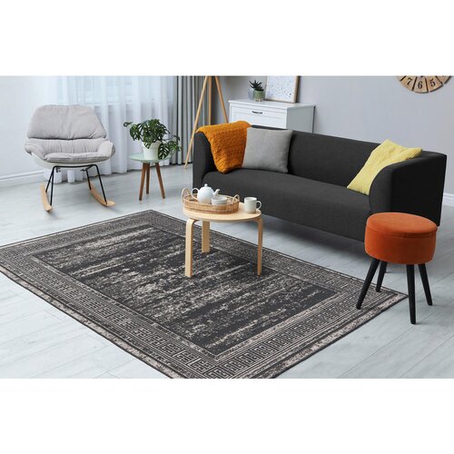 Kayoom RAVNO TKANA PREPROGA Kalea 160/230 cm tkano siva Slike