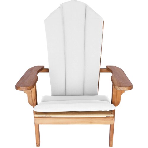  Vrtna Adirondack stolica Prirodna Čvrsto teak drvo Slike