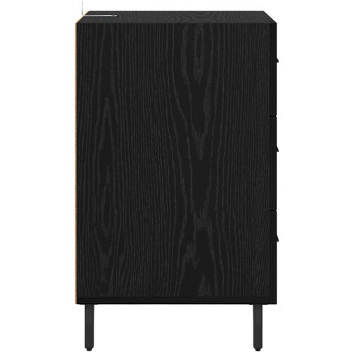  Noćni ormar Crni hrast 40 x 40 x 66 cm Konstruirano drvo Slike