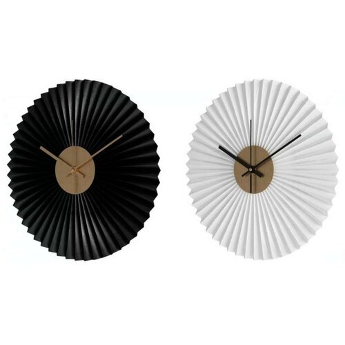  Zidni sat DKD Home Decor Bijela Crna Bijela/Crna Željezo Plastika moderan 30 x 4 x 30 cm (2 kom.) Cijene