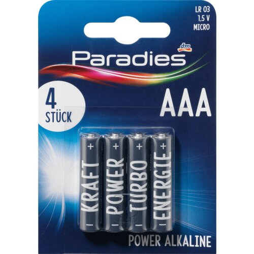 Paradies Power Alkaline Micro AAA baterije 4 kom Slike