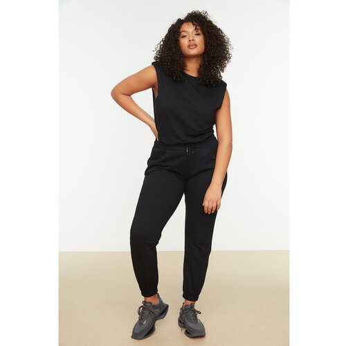 Trendyol Curve Black Jogger Knitted Sweatpants Slike