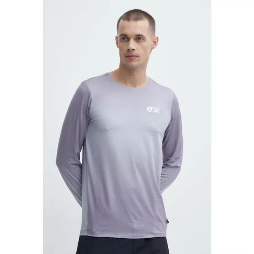 Picture Športna majica z dolgimi rokavi Osborn Printed vijolična barva, MTS1074