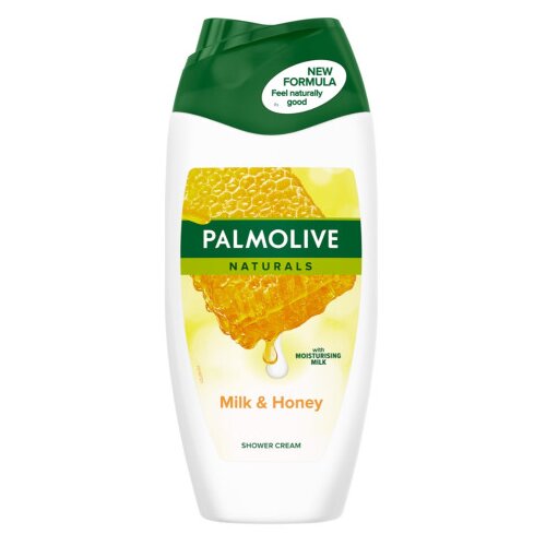 Palmolive Gel za tu&amp;scaron;iranje Naturals Milk&amp;amp;Honey 250ml Slike
