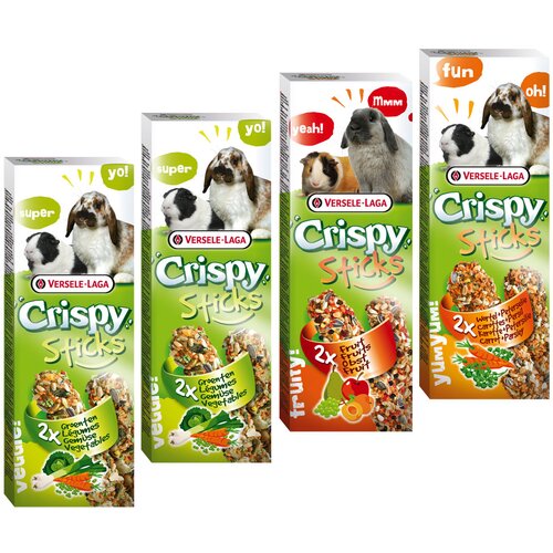 Versele-laga Miješano pakiranje Versele-Laga Crispy Sticks Herbivores - 4 x 2 štapića (440g) Cijene