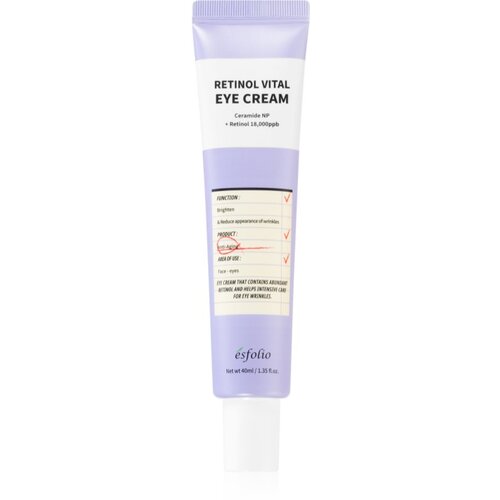 Esfolio Retinol Vital anti-age krema za područje oko očiju s retinolom 40 ml Cijene