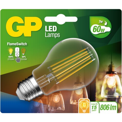 GP Batteries GP Lighting LED FlameSwitch E27 7W (60W) 806 lm GP 085317 Cijene
