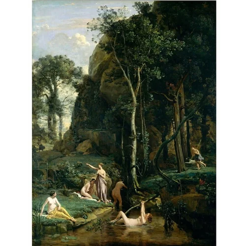 Wallity Slika - reprodukcija 70x100 cm Camille Corot -