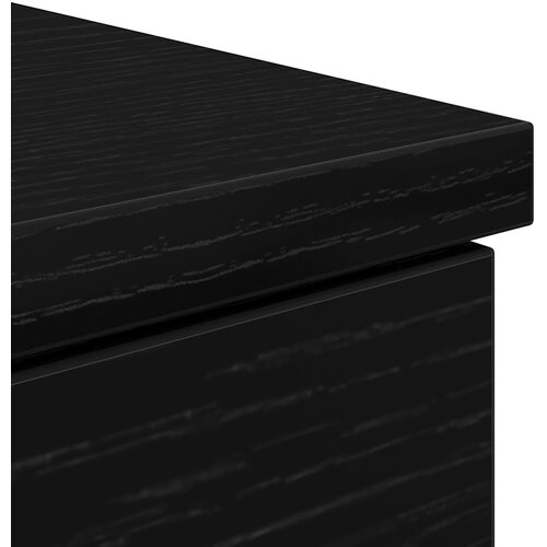  Radni stol crni hrast 86x49x76 cm konstruirano drvo Slike