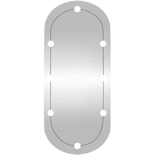  Zidno ogledalo s LED svjetlima 45 x 100 cm stakleno ovalno Slike