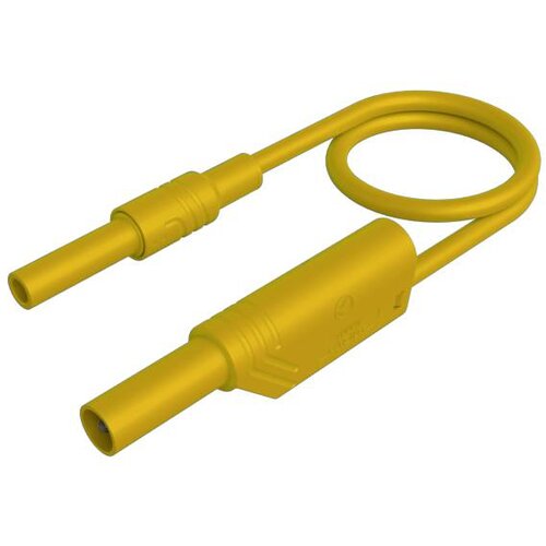 SKS Hirschmann MAL S WS-B 100/2\,5 ge varnostni merilni kabel 4 mm varnostna vtičnica 4 mm varnostni vtič\, z možnostjo zlaganja 100 cm rumena 1 kos, (20423398) Cene