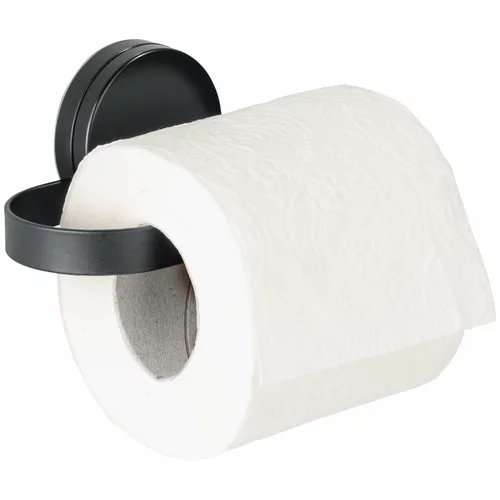 Wenko Crni držač za toalet papir Static-Loc® Pavia