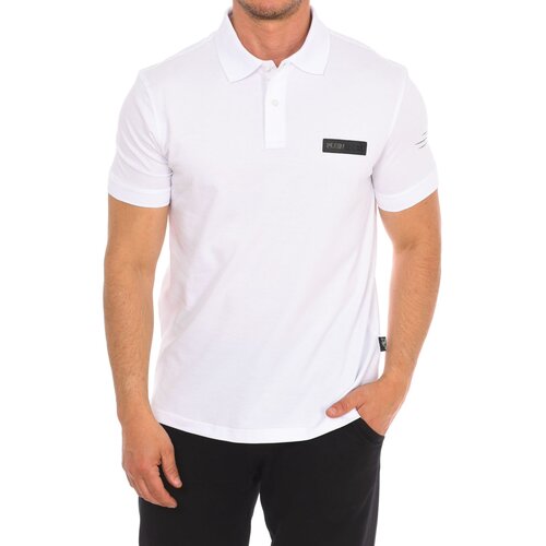 Philipp Plein Sport Polo majice kratki rokavi PIPS507-01 Bela Cene
