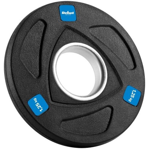 Rebel Active RBA-2107 &amp;ndash; Set olimpijskih uteži 4 &amp;times; 1,25 kg, skupno 5 kg, gumiran, odprtina 51 mm Slike