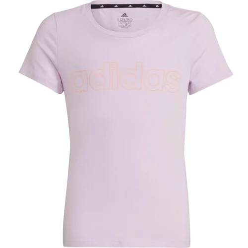 Adidas LIN T Majica za djevojčice, ružičasta, veličina