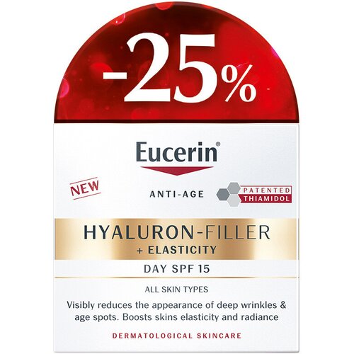 EUCERIN® Hyaluron-Filler + Elasticity Dnevna krema SPF 15, 50 ml -25% Cene
