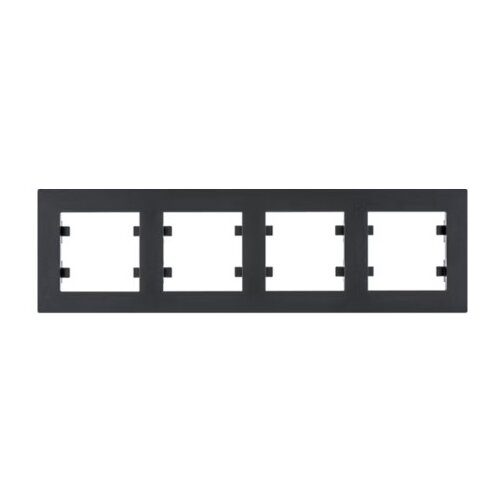 HAGER Okvir 4-struki horizontalni WL5743 crni Cijene
