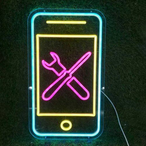 Neon svetleci reklamni znak Servis Cene