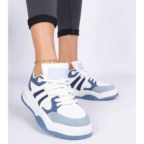 D/CEO marka niezdefiniowana Blue women's sneakers with bulky laces Bartella Cene
