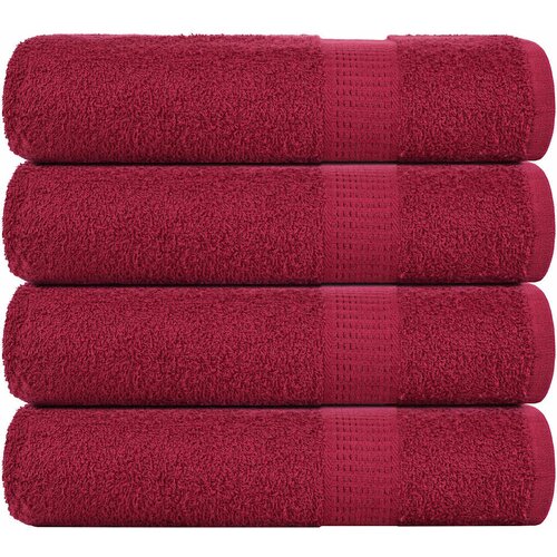 vidaXL Brisače za tuširanje 4 kos bordo 70x140 cm 360 g/m² 100% bombaž Cene