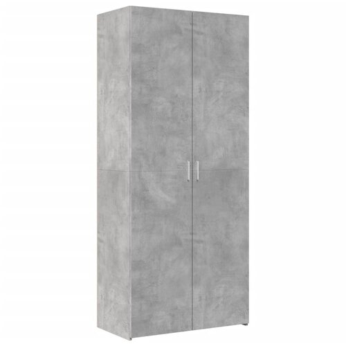 Maison Chic Visoka omara - Komoda - Predalnik betonsko siva 80x42,5x185 cm inženirski les, (21720305) Cene