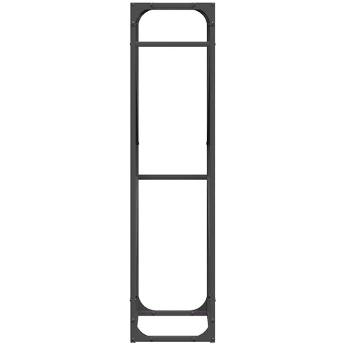  Stalak za drva crni 40x25x100 cm hladno valjani čelik Slike