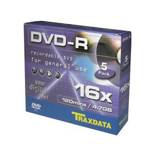  DVD-R TRAXDATA, 4.7GB, 16X, box 5 kom Cijene