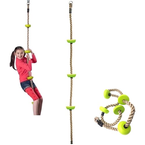 Monkey Gym Gimnastična vrv z vrtnimi vložki 2m, (5000077627) Slike