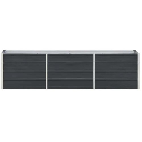  Povi&amp;scaron;ena vrtna gredica pocinčani čelik 240x40x45 cm antracit Slike