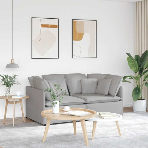  Modularna sofa s jastucima, tkanina, oblak sive boje Cijene