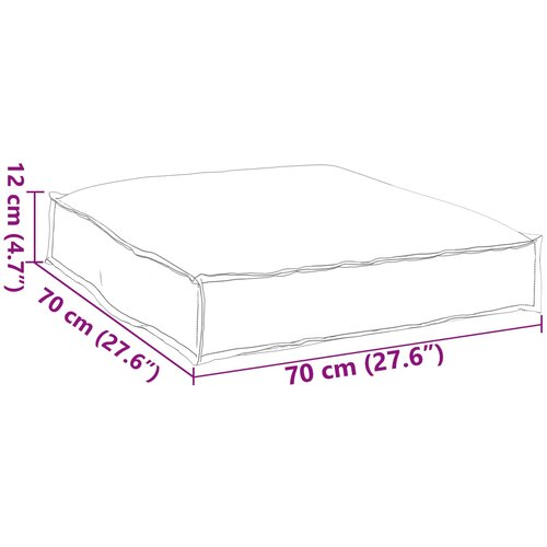  Jastuk Antracit 70 x 70 x 12 cm Oxford tkanina Slike
