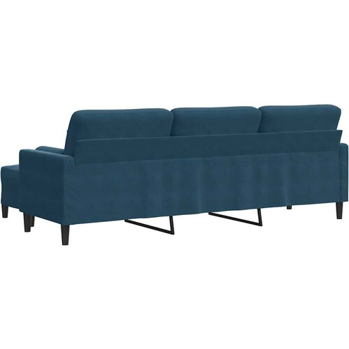  Trosjed s tabureom Plava 210 cm bar&amp;scaron;unasti Slike