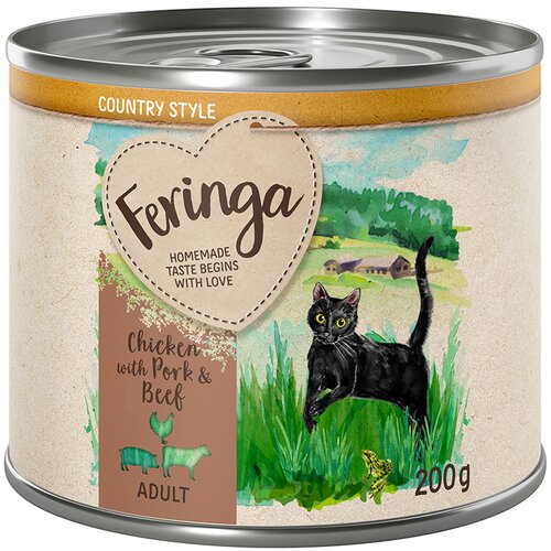 Feringa Country Style meni 6 x 200 g - Mje&amp;scaron;ovito pakiranje 2: pačetina, janjetina, crni bakalar Slike