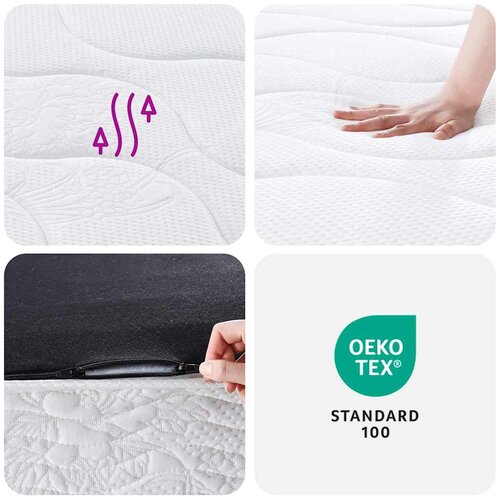  Madrac s oprugama bonnell srednji 160 x 200 cm Slike