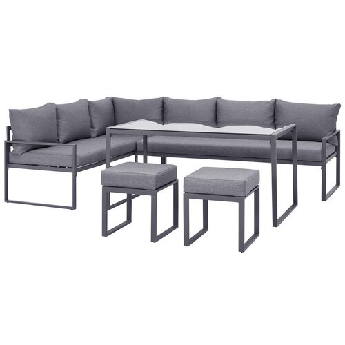 Modern Living Lounge Garnitura Mexiko, Antracit, Črna, 5-Delni Set Slike