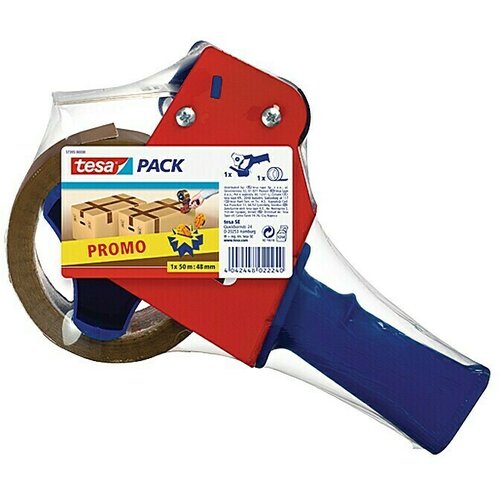 Tesa Pack Ručni uređaj za zamatanje (null, Crveno-plave boje, Duljina: 50 m) Slike