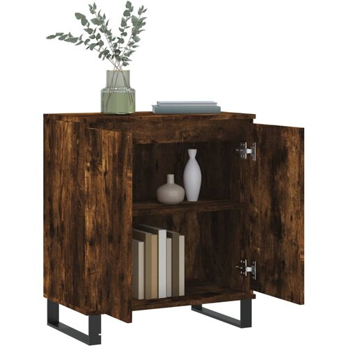  Komoda boja dimljenog hrasta 60 x 35 x 70 cm konstruirano drvo Slike