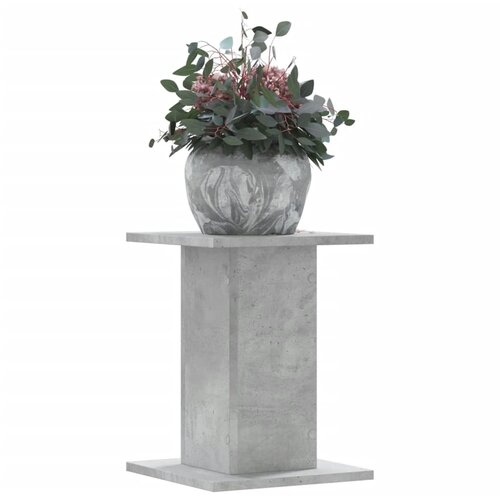 vidaXL Stojalo za rastline 2 kosa betonsko sivo 30x30x40 cm inž. les Cene