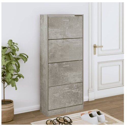  Ormarić za cipele boja betona 63x24x147 cm konstruirano drvo Cijene