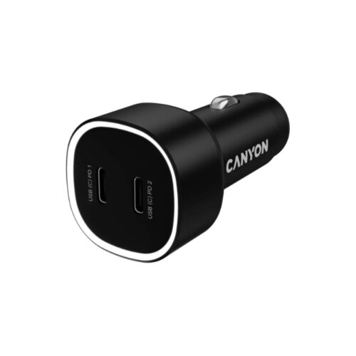 Canyon car charger OnDrive 60 PD 60W 2xUSB-C Black Slike