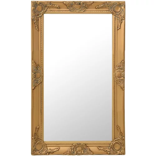 vidaXL stensko ogledalo v baročnem stilu 50x80 cm zlato