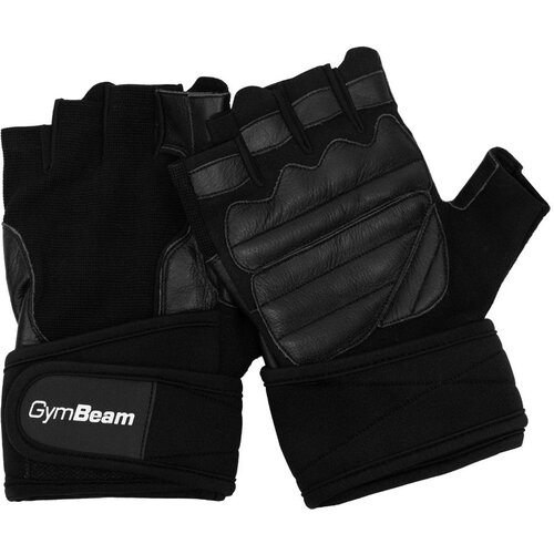 GymBeam Pro WristWrap Fitness Gloves Black Cene