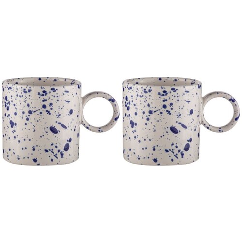 Ladelle Bele/modre lončene skodelice v kompletu 2 ks 450 ml Carnival &amp;ndash; Slike
