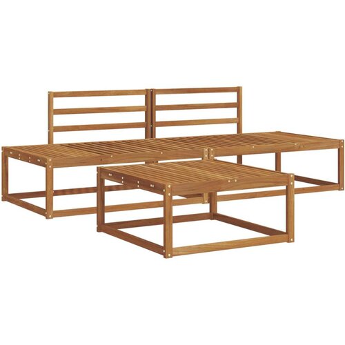  Set vanjskih sofa 3 Komad Prirodna Čvrsto drvo akacije Slike