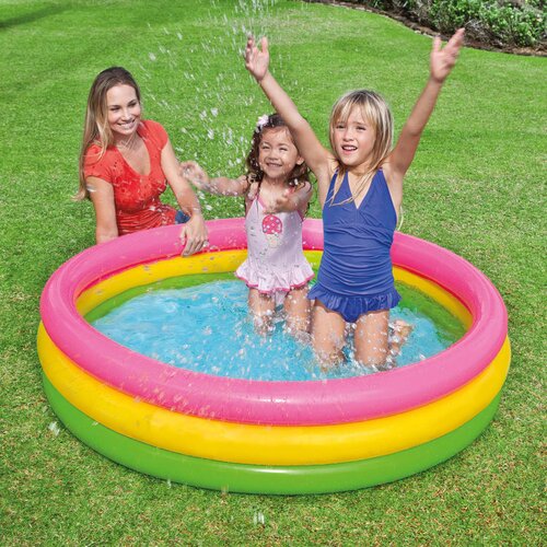 Intex Sunset bazen na napuhavanje s 3 koluta 147 x 33 cm Slike