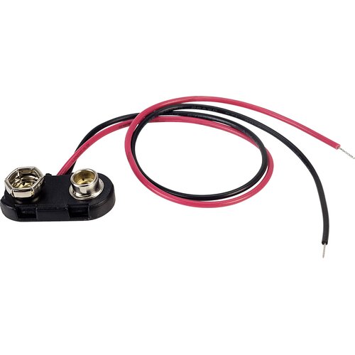TRU COMPONENTS Baterijski priključek 1x 9 V Block priključek na pritisni gumb (D x &amp;Scaron; x V) 24.5 x 11.8 x 7.3 mm BS-ER-1-200, (20635714) Slike