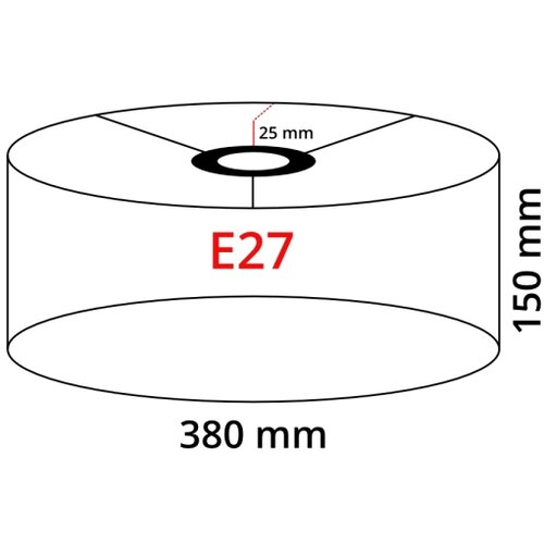 Eglo 32474 - univerzalni abažur tunja E27, prečnik 38 cm, braon Slike