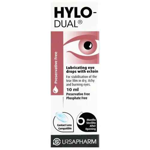 URSAPHARM Hylo-Dual kapi za oči 10ml Slike